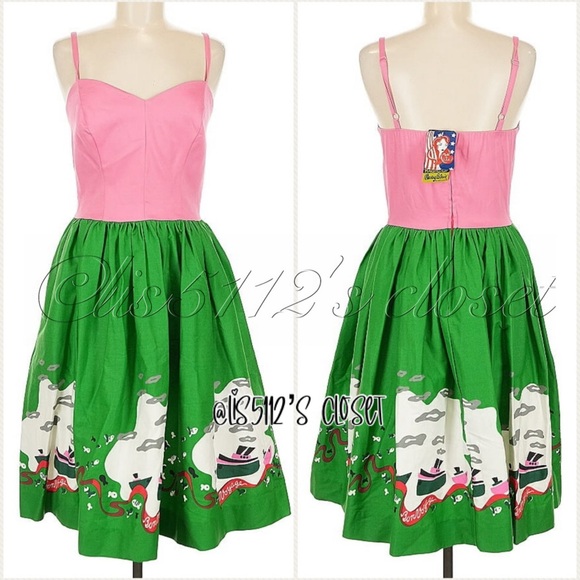 Pinup Couture x Disney Dress Shop Mary Blair Bon Voyage Audrey Tugboat Dress M - Picture 13 of 16